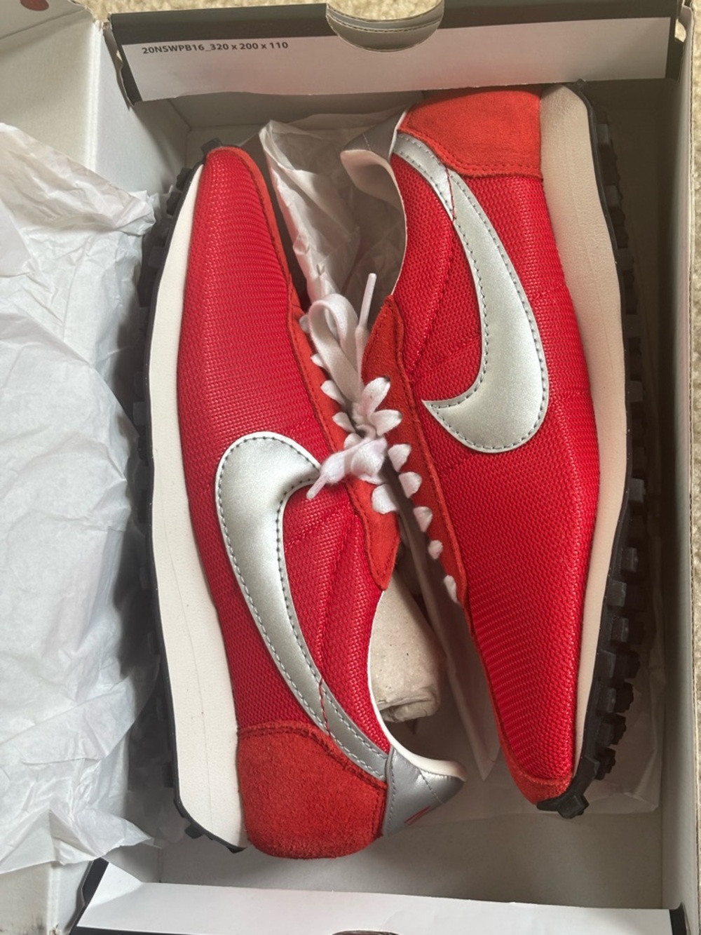 Nike Women's University Red Retro-Style Sneakers